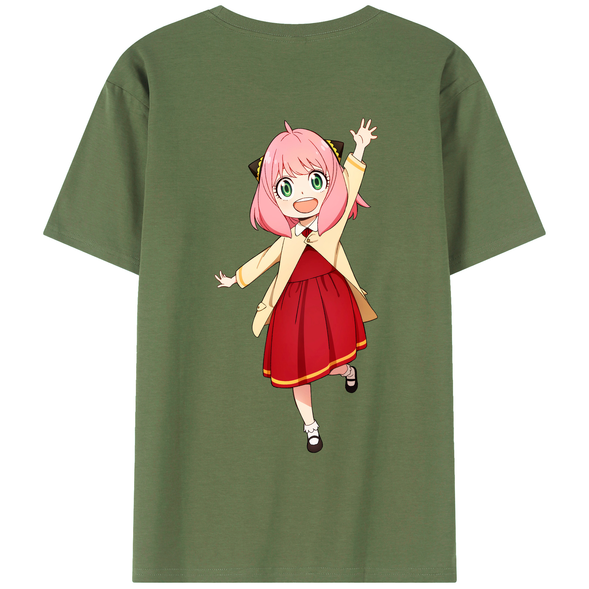 （画像用） SPY×FAMILY间谍家家酒 綿100％ メンズ半袖Tシャツ（バックプリント） 通気性